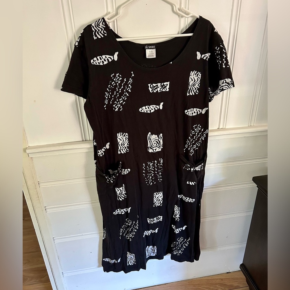 Vintage Fish Pattern Dress